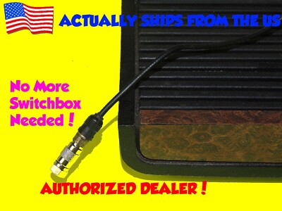 TV Adapter Video Cable Connector RF Coaxial Type F For Atari 2600 No More Box!
