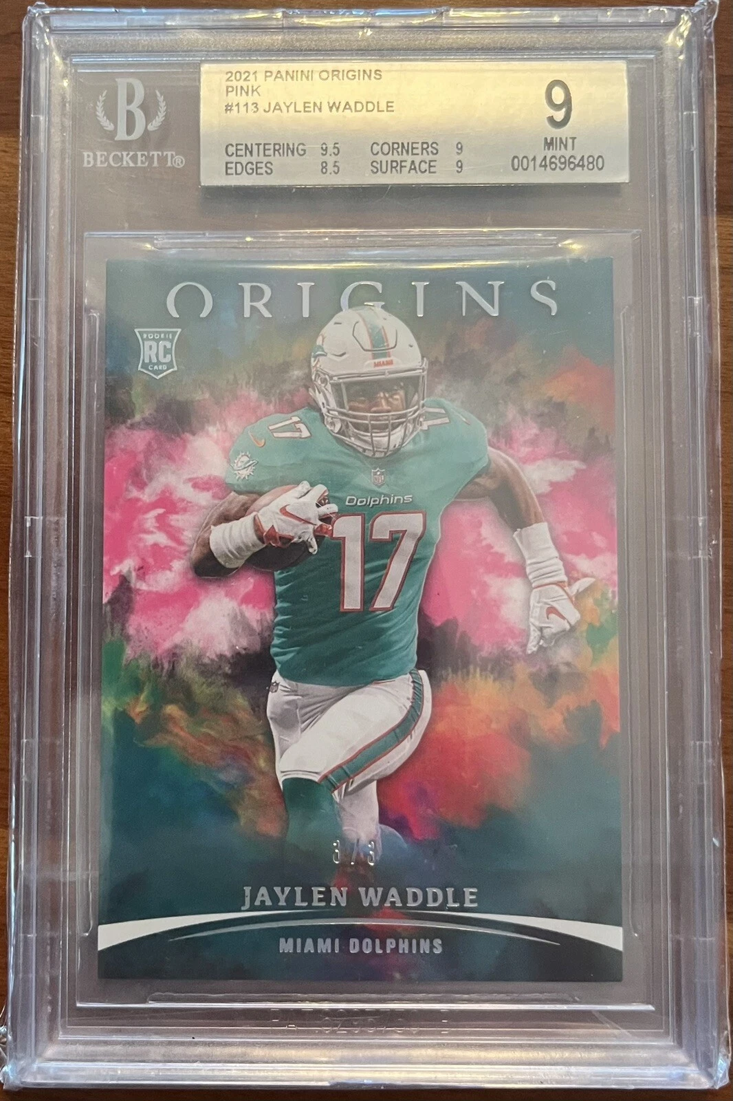 Jaylen Waddle Panini Origins #113 Pink