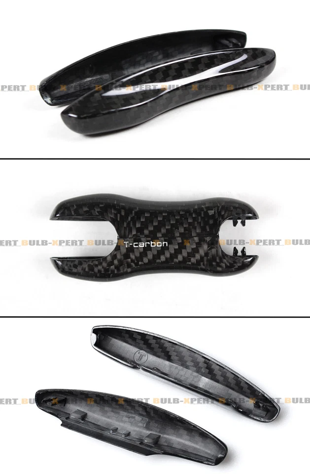 FOR 18-25 PORSCHE CAYENNE & PANAMERA CARBON FIBER KEY FOB REPLACEMENT COVER TRIM - Image 3 of 4