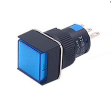 5pcs 24V Blue 16mm Momentary Push Button Switch ON/OFF 5A 250V 1 NO1 NC