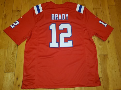 New Nike TOM BRADY Red Alternate NEW ENGLAND PATRIOTS Men's NFL Team JERSEY XL - Picture 17 of 21