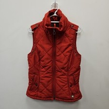 Ariat Women's Country Equestrian Full Zip Red Gilet Vest Jacket Bidywarmer Small