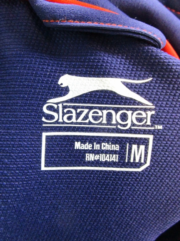 Suéter Slazenger para mujer azul medio para correr cremallera completa Foto 3 de 4