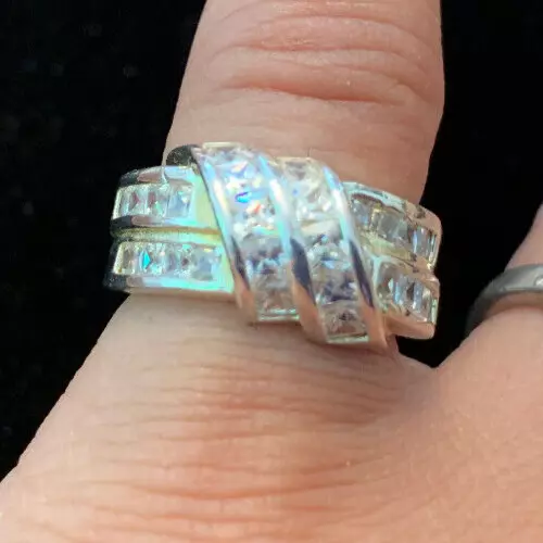 Cubic zirconia 2024 baguette ring