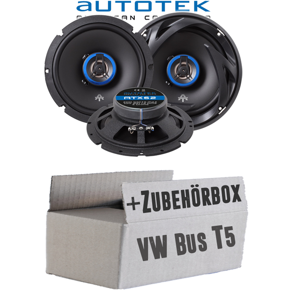 Lautsprecher FüR VW Bus T5 Front TüR Boxen Autotek 2-Wege Koax PKW Einbauset KFZ-image