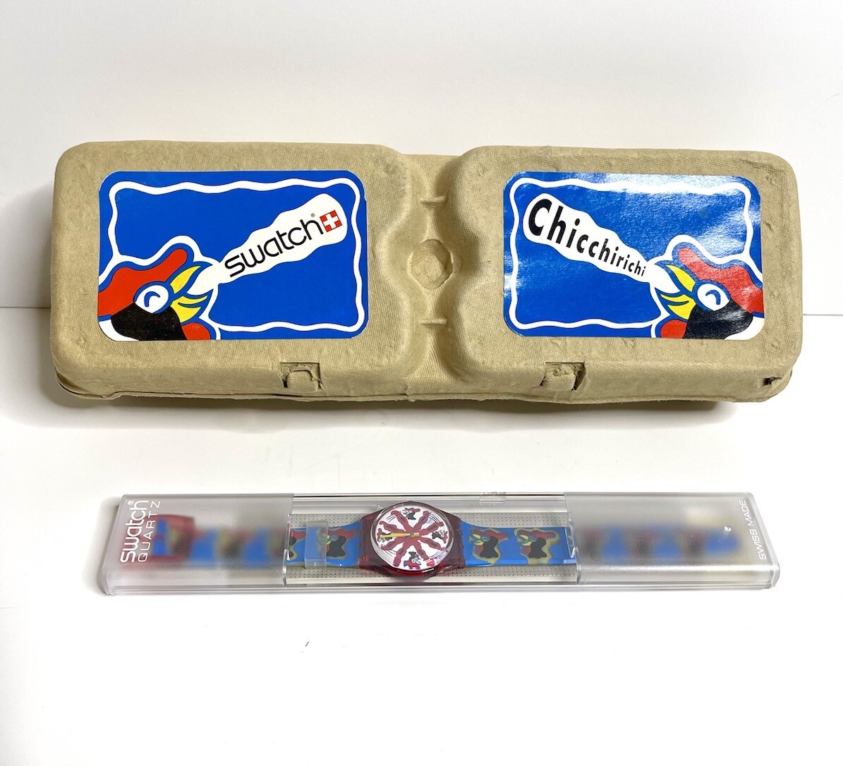 Swatch - Chicchirichi GR112 - Complete With Box - NOS - VTG Swatch - Chicchirichi GR112 - Complete With Box - NOS - VTG