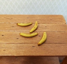 Dollhouse Bananas Set of 4 1:12 Scale Miniature Kitchen Food Fruit