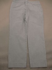 CHICO'S Fabulously Slimming size 1 Womens Gray Stretch Mid Rise Ankle Pants 726
