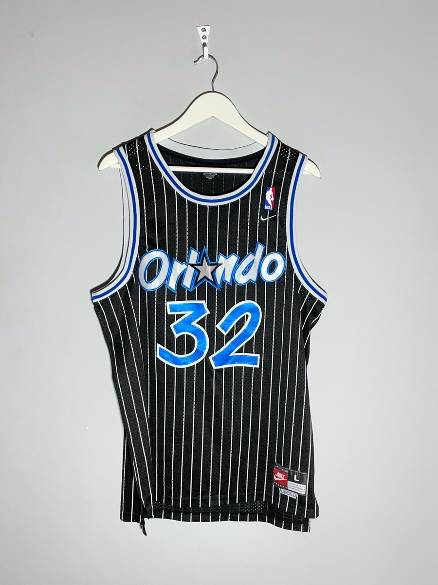 Nike Orlando Magic O'Neal 32 XLジャージ Orlando Magic O'Neal #32 Nike Jersey Sz L Blue Striped NBA