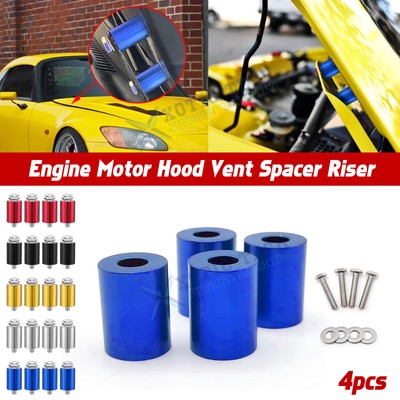 Set Racing Modification Parts JDM Hood Heightener Turbo Motor Hood Spacer Riser