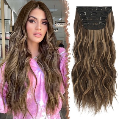 Haarverlängerungen 50cm in Honigblond 4PCS - Sofortiges Volumen & Eleganz