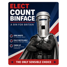 ELECT COUNT BINFACE Sticker. Long term easy apply bubble free vinyl Sticker.