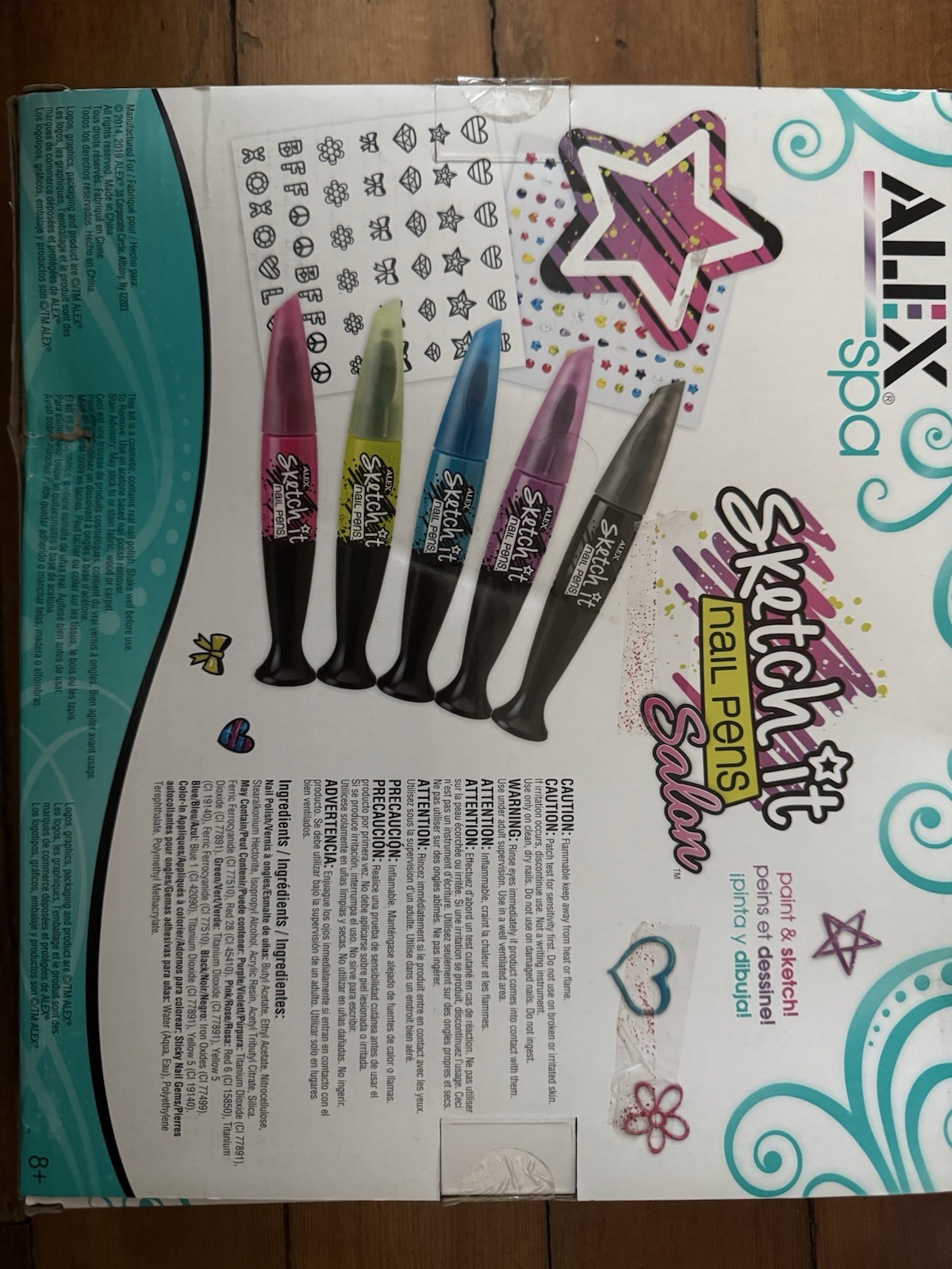 Kid Spa Sketch It Nail Pen Salon, Multi Color