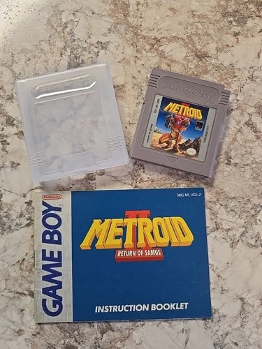 Nintendo Metroid II: Return of Samus Game Boy Manual And Game Case Included