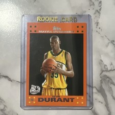 Topps 2007-08 Kevin Durant Rookie Card #2 Seattle Supersonics Orange Border. rookie card picture