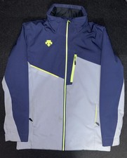 Descente Jacket Youth Junior 14 Softshell Full Zip Ski Hike Outdoors Gray Blue