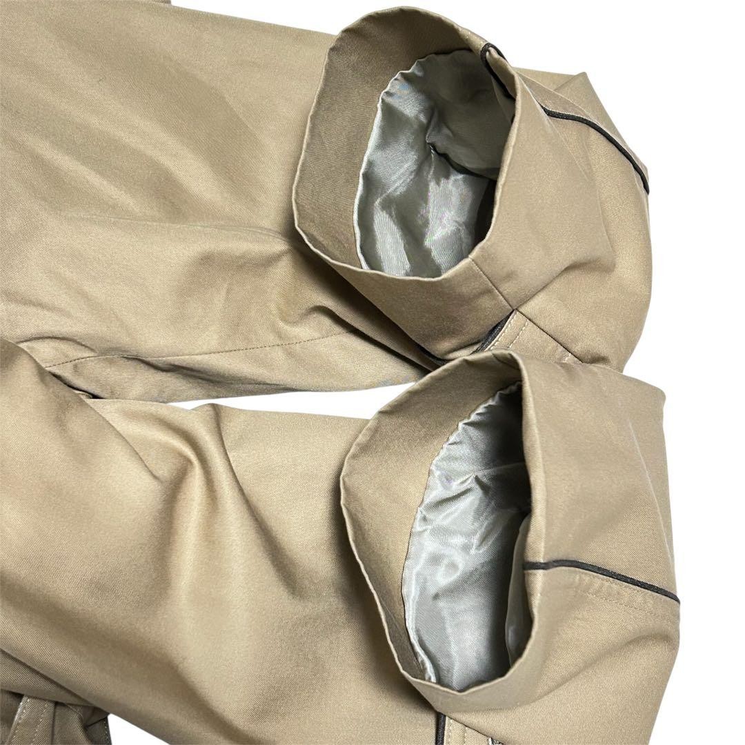 Yves Saint Laurent Cotton Long Trench Coat S 7A3 Women's Beige Very Good thumbnail 12