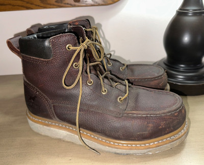 Red Wing IRISH SETTER Ashby 6'' Alum toe leather moc toe work boots 8 D 83606
