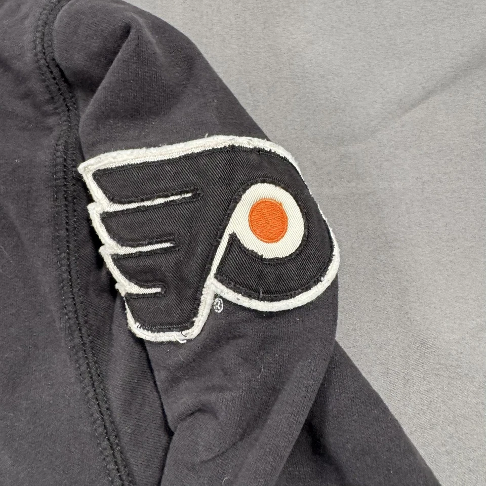 Suéter Philadelphia Flyers Para Hombres XL Negro Naranja NHL Hockey Cuarto Cremallera Pullover Foto 4 de 4