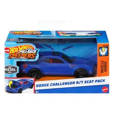 Hot Wheels® Pull-Back Speeders™ Toy Car in 1:43 Scale, Pull Car Backward &