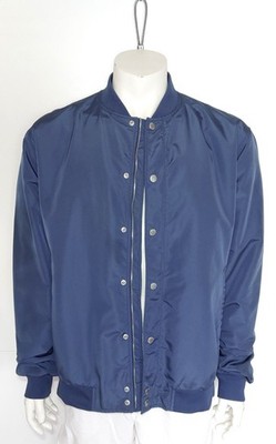 Esprit Bomberjacke XL Blau Minimal Streetwear Top Zustand