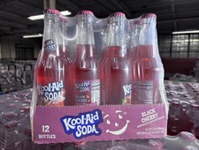 12 PACK Kool-Aid Black Cherry Soda, 12 oz Bottles, FREE SHIPPING