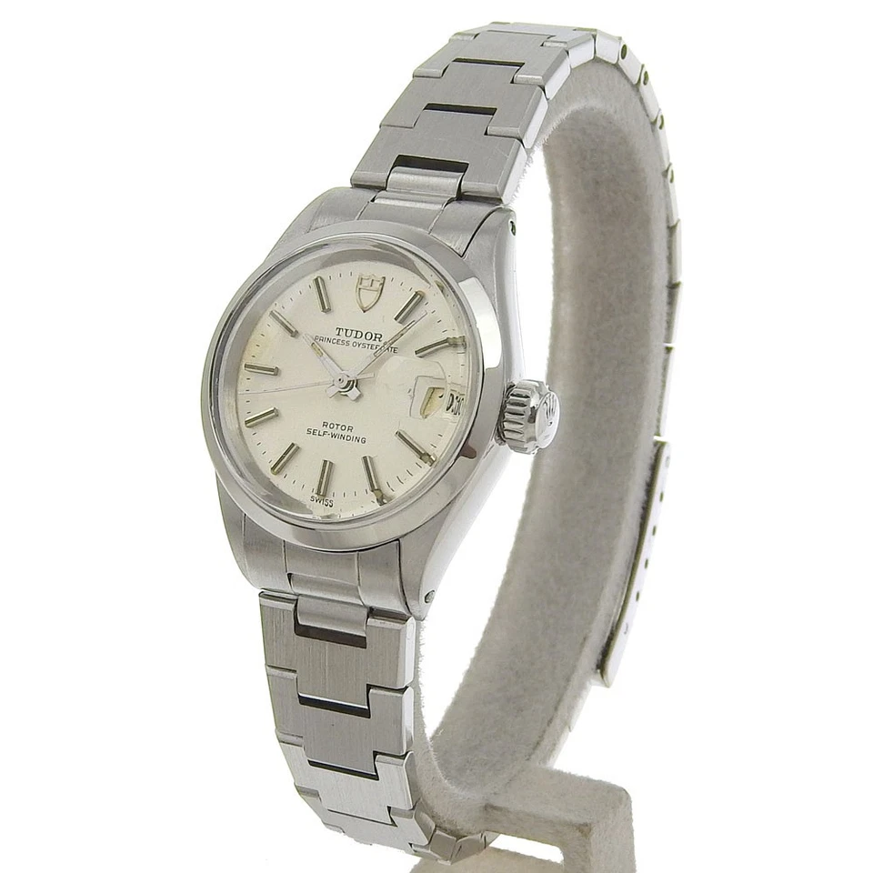 Relojes TUDOR Princesa Plata 7600/0 Oyster Fecha cal.2555 Esfera Plateada Mancha... Foto 2 de 4