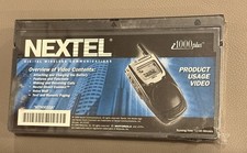 Nextel Vintage i Series i1000 Plus Sealed Cellular Phone VHS Manual 1990s 2000s