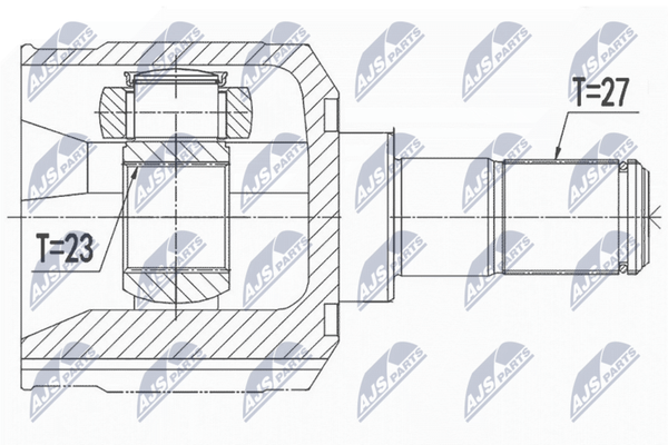 NTY Gelenksatz, Antriebswelle NPW-HY-531 FüR Hyundai-image