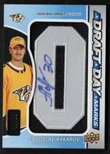 2022-23 SP Game-Used Draft Day Marks Autograph #DDM-IA Yaroslav Askarov /35 