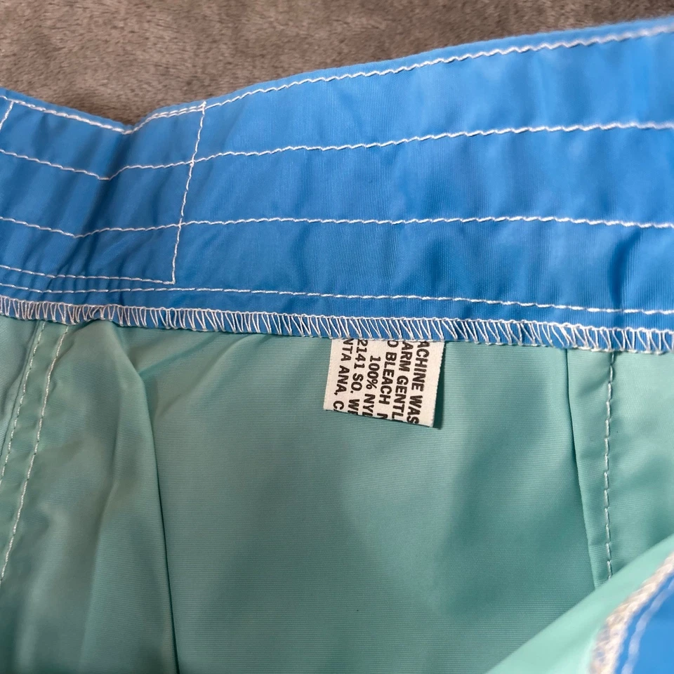 Birdwell Beach Britches Board Shorts Surf Hecho en EE. UU. Azul Rayas Para Hombres Talla 28 Foto 4 de 4