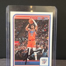 Panini NBA Hoops 2023-24 Aaron Wiggins Autographed Thunder #126 Basketball Card