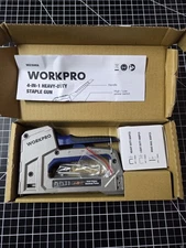 4-in-1 Aluminum Alloy Staple Gun for Upholstery with 2000 Staples New Open Box