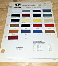 1977 Buick Paint Chips Rm Riviera Century Regal Electra Lesabre Skylark Apollo