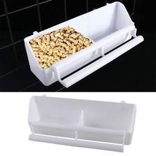 Food Dish Parrot Hanging Cage Cup Water Drinker Bird Feeder Feeding Bowl