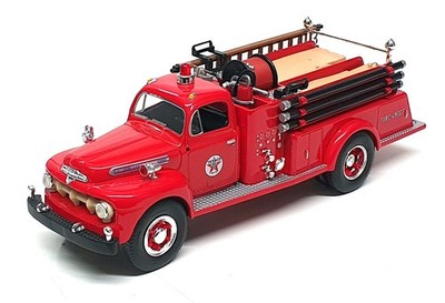 First Gear Maßstab 1:34 19-2319 1951 Ford Pumper Fire Truck Texaco Fire Chief rot