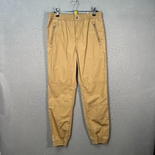Polo Ralph Lauren Boys Large Khaki Jogger Pants Elastic Waist 100 Cotton NEW