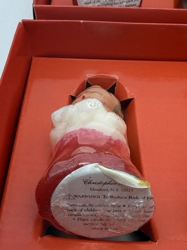 Vintage Shiny Brite Christopher Radko Lot of 2 Boxes Christmas Caroler Candles image 9
