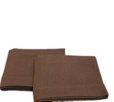 Set of 2 New Chocolate Brown Flannel Pillowcases 20 X 30 Standard