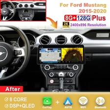 12.3 inch 2K Screen Android Car Radio For Ford Mustang 2015-2020 Carplay GPS BT