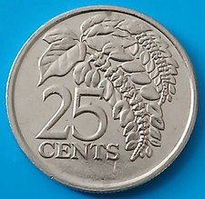Trinidad and Tobago 25 cents 1983  Coin