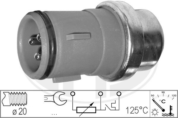 ERA 330150 Sensor, KüHlmitteltemperatur FüR Audi 80 B3 Stufenheck (893, 894, 8A2-image