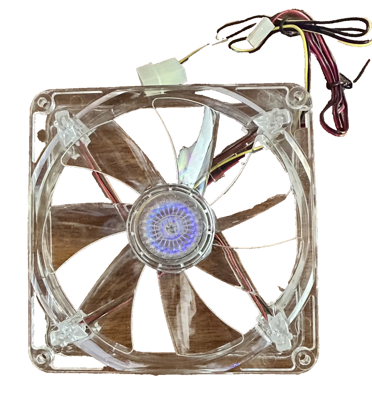 COOLER MASTER A14025-10CB-4MN-F1 DF1402512SEDN 140MM RED LED CLEAR FAN 12V 0.14A