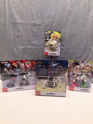 Nintendo Amiibo Metroid Samus E.M.M.I.. Guardian, Splatoon Inkling Callie Marie