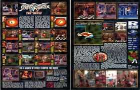 Capcom Street Fighter The Movie Game 2-Page Ad Sega Saturn Magazine Review 1995