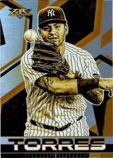 2021 Topps Fire - Gleyber Torres #124 Gold Minted