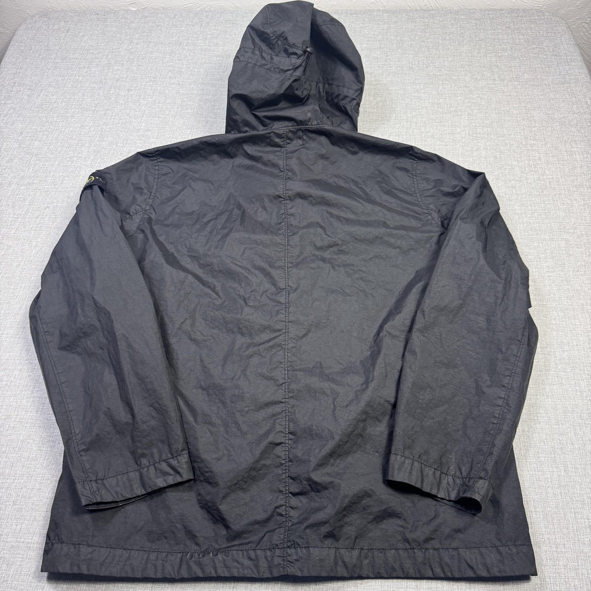Stone Island Membrana 3L TC Hooded Rain Jacket SS22 Black Men's