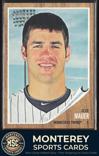 Joe Mauer #250 2011 Topps Heritage card