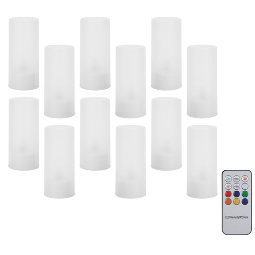 Candle Lamp Set Flameless LED Candles W/Remote Control For Wedding - Picture 5 of 12