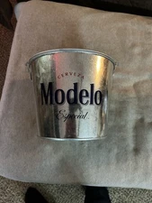 Cerveza Modelo Metal Ice Bucket Double Sided Logo Multi use